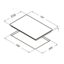 ban ve kich thuoc bep hong ngoai don chefs eh hl22a