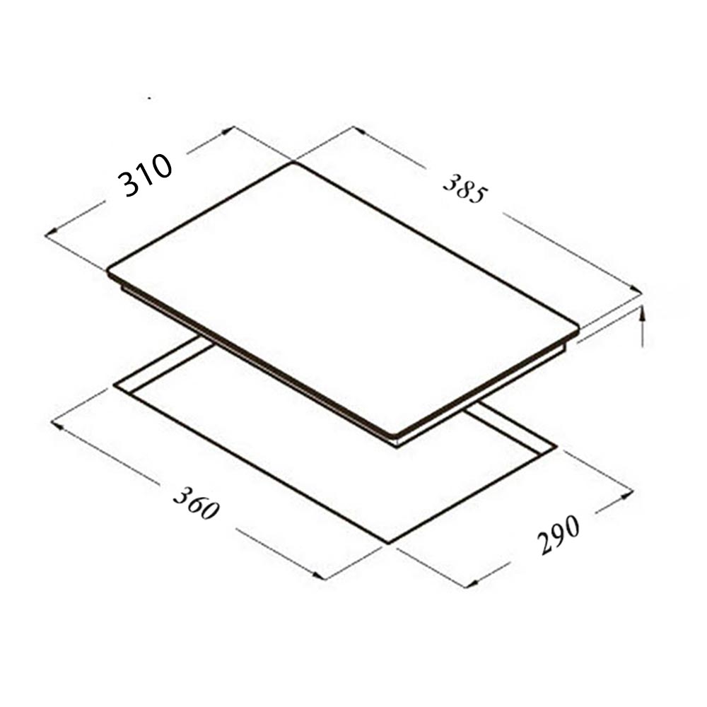 ban ve kich thuoc bep hong ngoai don chefs eh hl22a