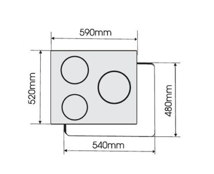 ban ve kich thuoc bep tu ba faster fs 613si
