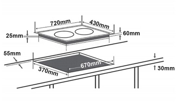 ban ve kich thuoc bep tu doi chefs eh dih336