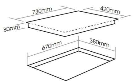 ban ve kich thuoc bep tu doi faster fs 988i