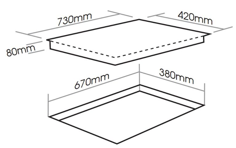 ban ve kich thuoc bep tu doi faster fs 988i