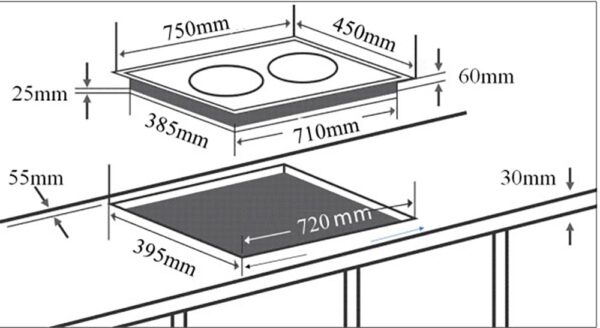 ban ve kich thuoc bep tu ket hop hong ngoai ba chefs eh mix534