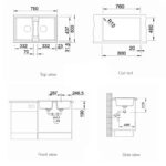 ban ve kich thuoc chau rua bat da blanco lexa 8 rock grey