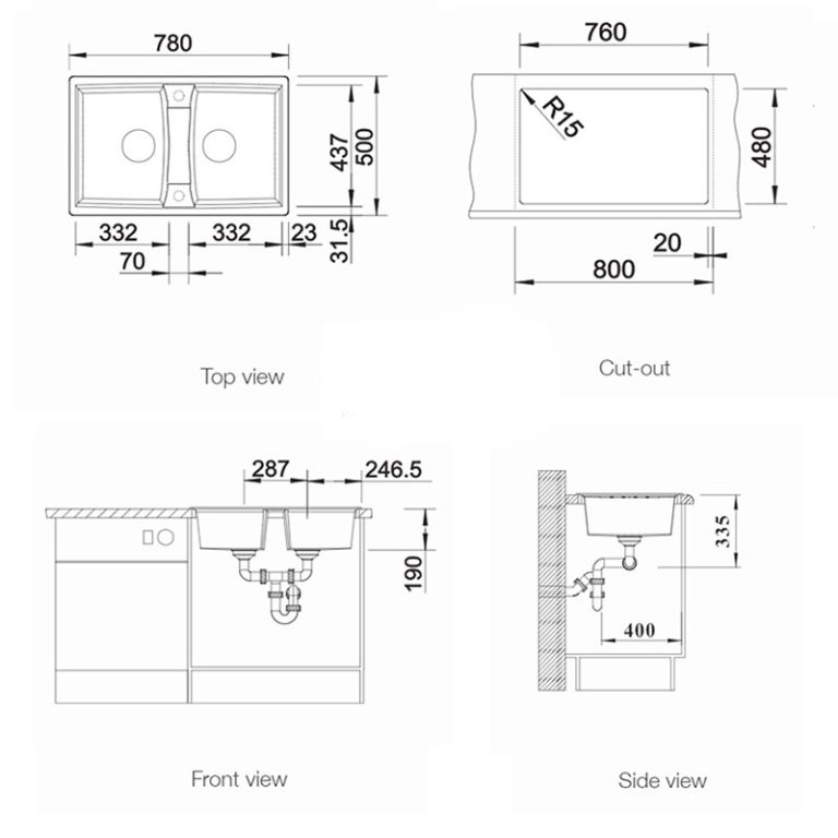 ban ve kich thuoc chau rua bat da blanco lexa 8 rock grey