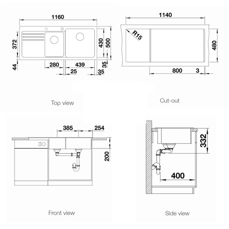 ban ve kich thuoc chau rua bat da blanco naya 8s alu metallic