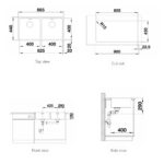 ban ve kich thuoc chau rua bat inox blanco andano 400 400 if