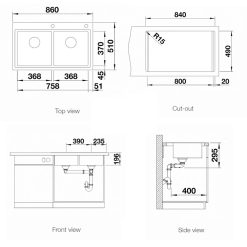 ban ve kich thuoc chau rua bat inox blanco divon ii 8 if