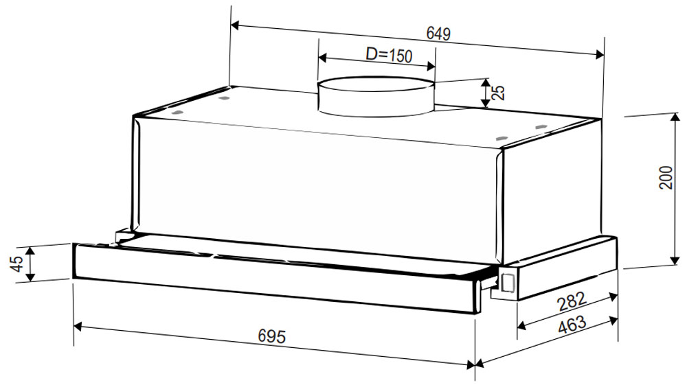 ban ve kich thuoc may hut mui bauer bc 6002b bc 7002b 60cm 70cm am tu