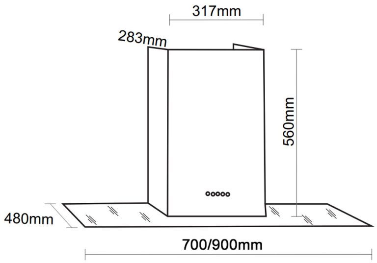 ban ve kich thuoc may hut mui bauer bc 70eb bc 90eb 70cm 90cm chu t 1