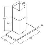 ban ve kich thuoc may hut mui bauer bc 70ed 70cm chu t