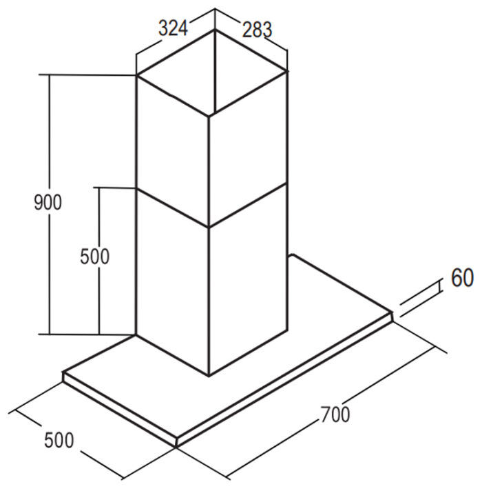 ban ve kich thuoc may hut mui bauer bc 70ed 70cm chu t