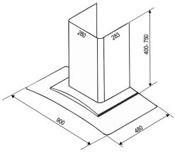 ban ve kich thuoc may hut mui bauer bc 90ec3 90cm kinh cong