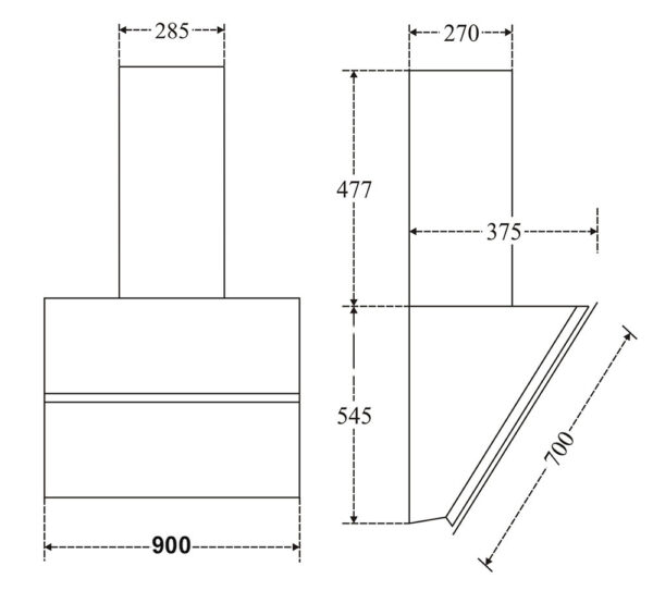 ban ve kich thuoc may hut mui canzy cz 90ea 90cm kinh vat