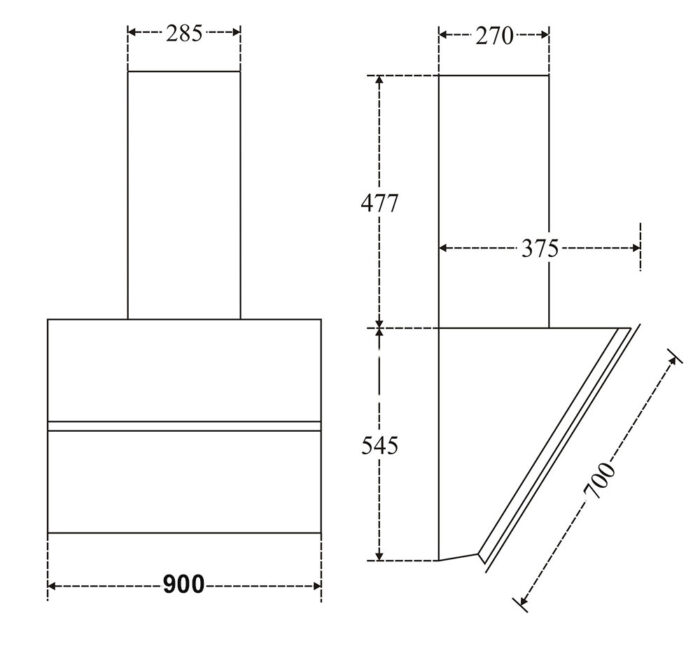 ban ve kich thuoc may hut mui canzy cz 90ea 90cm kinh vat