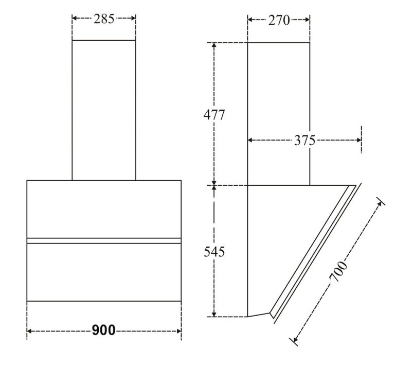 ban ve kich thuoc may hut mui canzy cz 90ea 90cm kinh vat