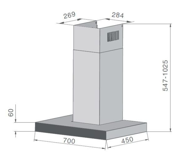 ban ve kich thuoc may hut mui feuer t68i 70 70cm chu t