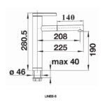 ban ve kich thuoc voi rua bat blanco linee s rock grey