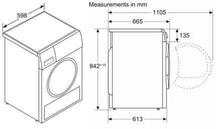 ban ve kichs thuoc may say quan ao bosch wtr85v00sg 8kg serie 4 7
