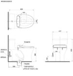 ban ve ky thuat ban cau toto ms855de2 nap co ecowasher