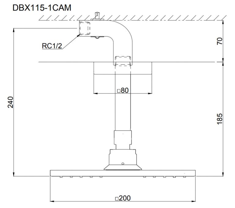 ban ve ky thuat bat sen am tuong toto dbx115 1cam gan tran