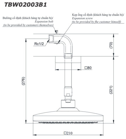 ban ve ky thuat bat sen am tuong toto tbw02003b1 gan tran