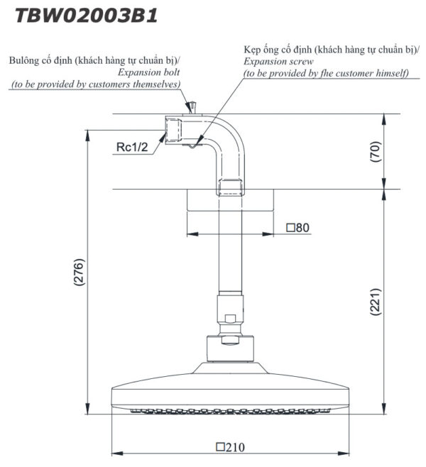 ban ve ky thuat bat sen am tuong toto tbw02003b1 gan tran
