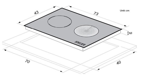 ban ve ky thuat bep tu ket hop hong ngoai doi spelier spm 928h 928h plus