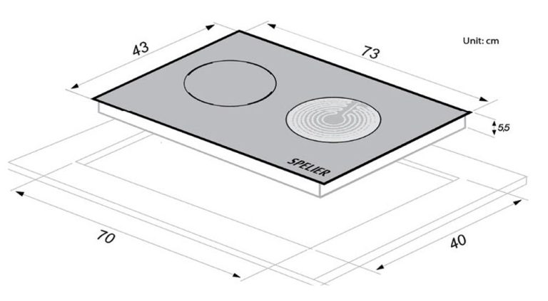 ban ve ky thuat bep tu ket hop hong ngoai doi spelier spm 928h 928h plus