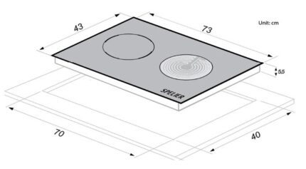 ban ve ky thuat bep tu ket hop hong ngoai doi spelier spm 929h