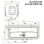 ban ve ky thuat binh nong lanh ariston sl2 lux d wifi 30 lit