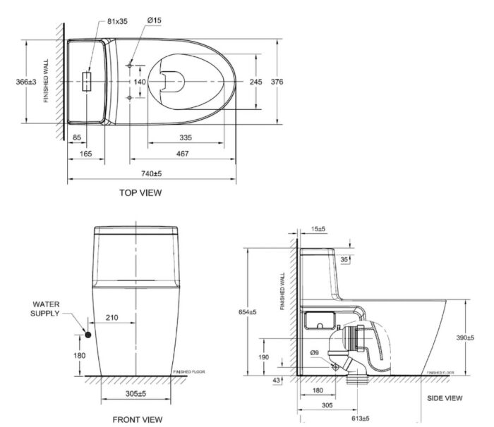ban ve ky thuat bon cau 1 khoi american standard 2007 wt dong acacia evolution