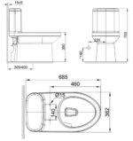 ban ve ky thuat bon cau 1 khoi american standard wp 1841 dong cadet nap em