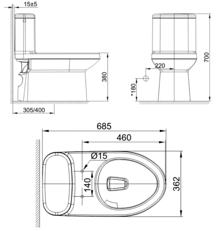 ban ve ky thuat bon cau 1 khoi american standard wp 1841 dong cadet nap em