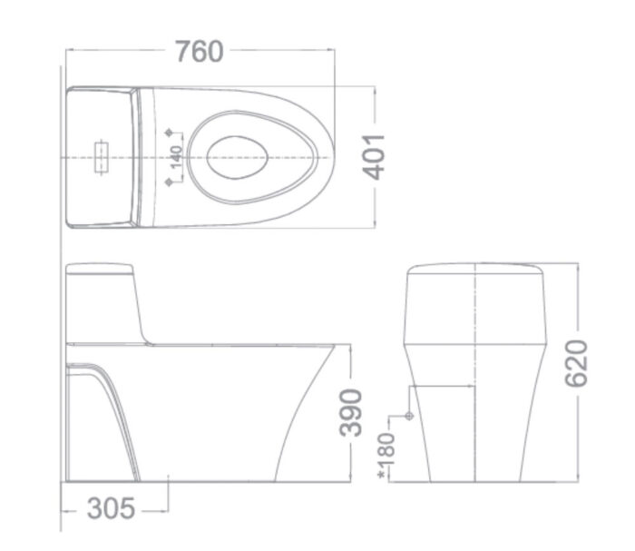 ban ve ky thuat bon cau 1 khoi american standard wp 2009 dong moda nap em