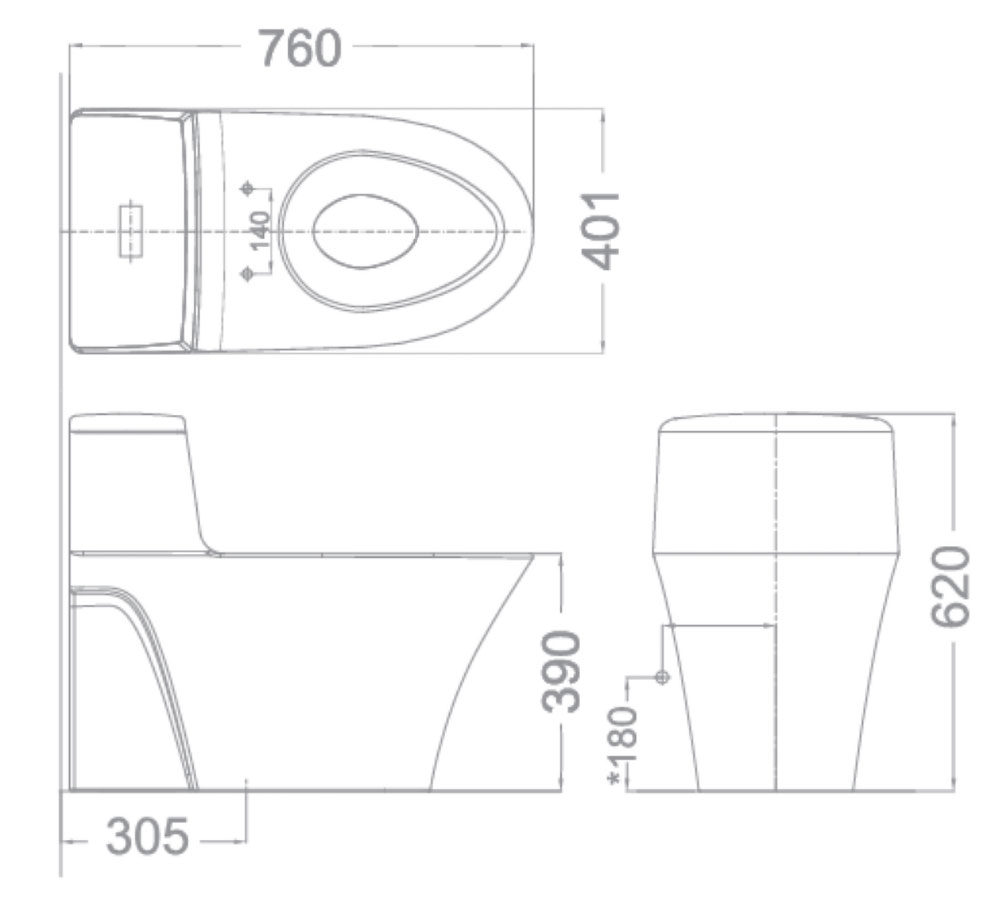 ban ve ky thuat bon cau 1 khoi american standard wp 2009 dong moda nap em