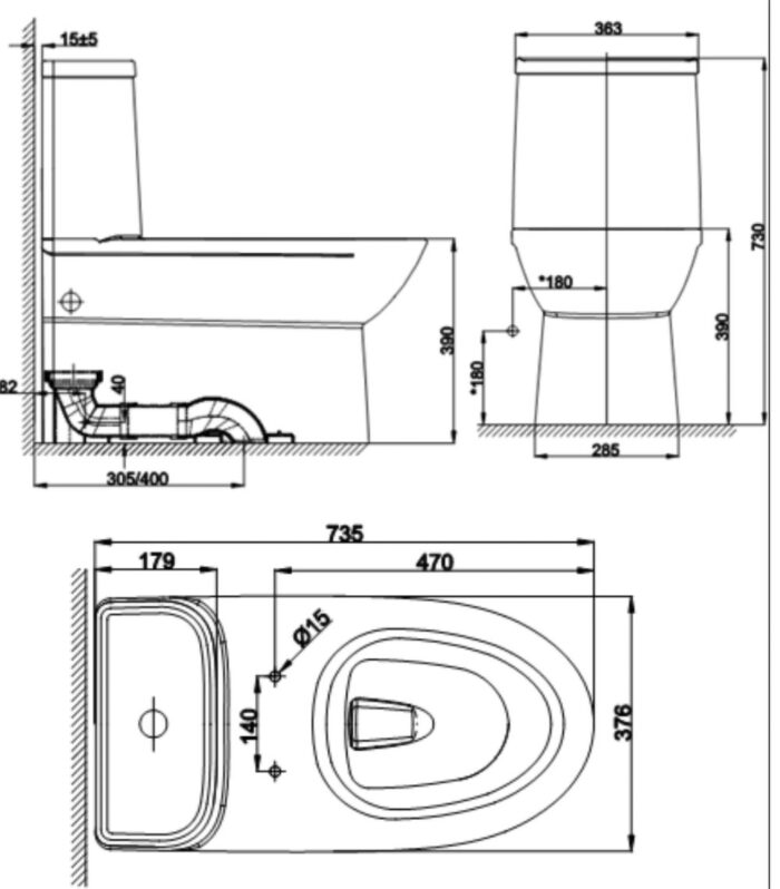 ban ve ky thuat bon cau 1 khoi american standard wp 2073 dong neo modern nap em