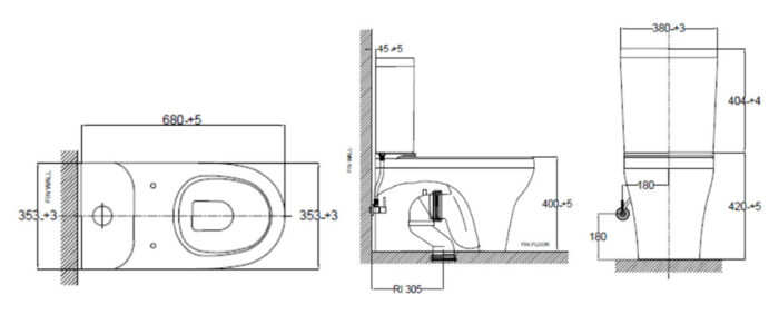 ban ve ky thuat bon cau 2 khoi american standard 2309 wt dong cygnet nap em