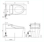 ban ve ky thuat bon cau thong minh american standard wp 5017 aerozen g2 nap dien tu