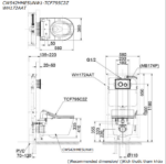 ban ve ky thuat bon cau treo tuong toto cw542hme5unw1 tcf801cz wh172at nap rua dien tu