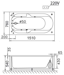 ban ve ky thuat bon tam dai caesar at0150lr 15m
