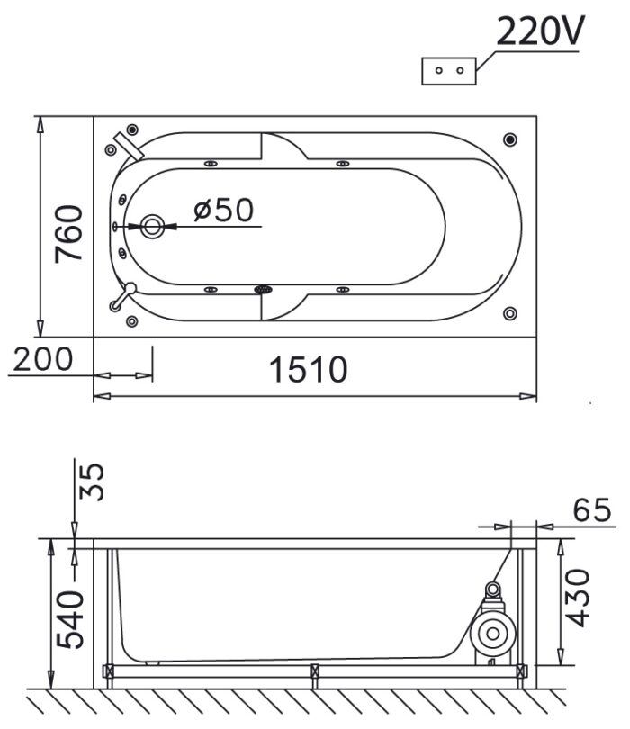 ban ve ky thuat bon tam dai caesar at0150lr 15m