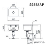 ban ve ky thuat chau giat caesar ss558ap xa tuong