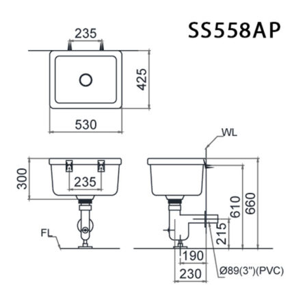ban ve ky thuat chau giat caesar ss558ap xa tuong