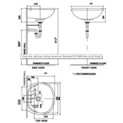 ban ve ky thuat chau lavabo american standard vf 0940 treo tuong