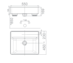 ban ve ky thuat chau lavabo dat nua ban american stadard wp f419