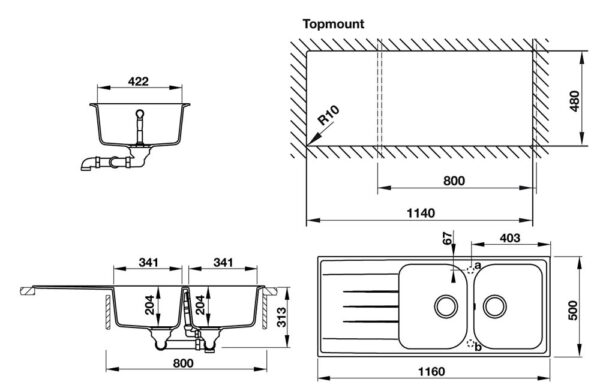 ban ve ky thuat chau rua bat da hafele hs18 ged2r80 57035560
