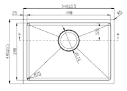 ban ve ky thuat chau rua bat inox bauer bs 1106hm bs1106hm am ban 1 ho