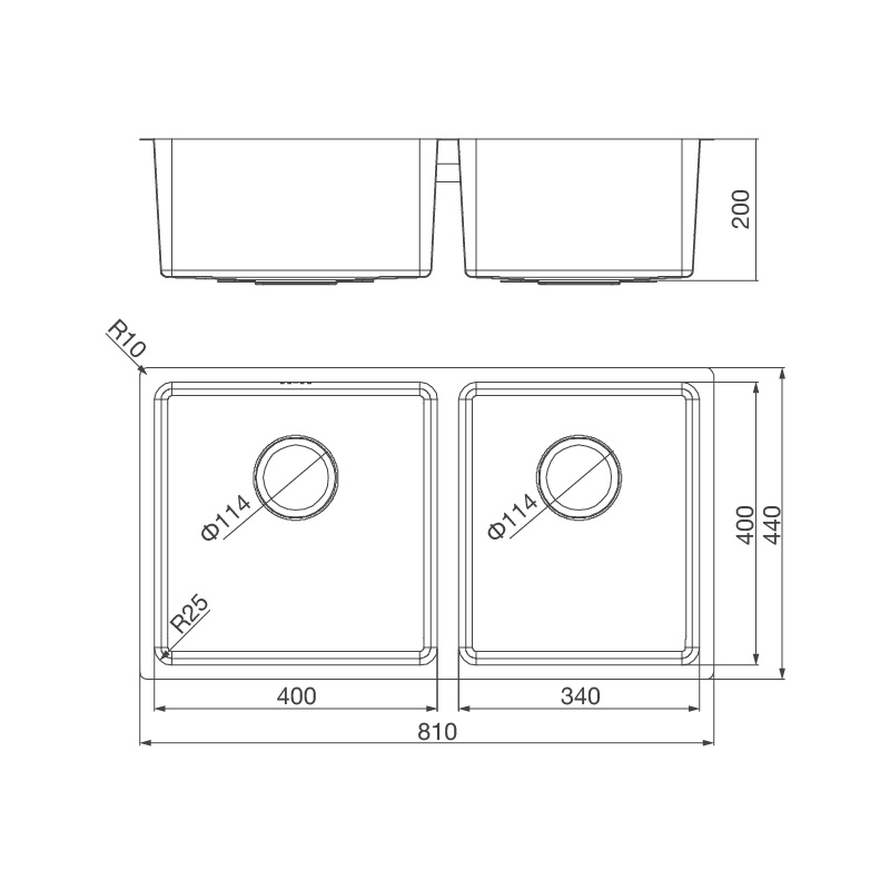 ban ve ky thuat chau rua bat inox malloca ms 6081
