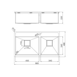ban ve ky thuat chau rua bat inox malloca ms 6304t